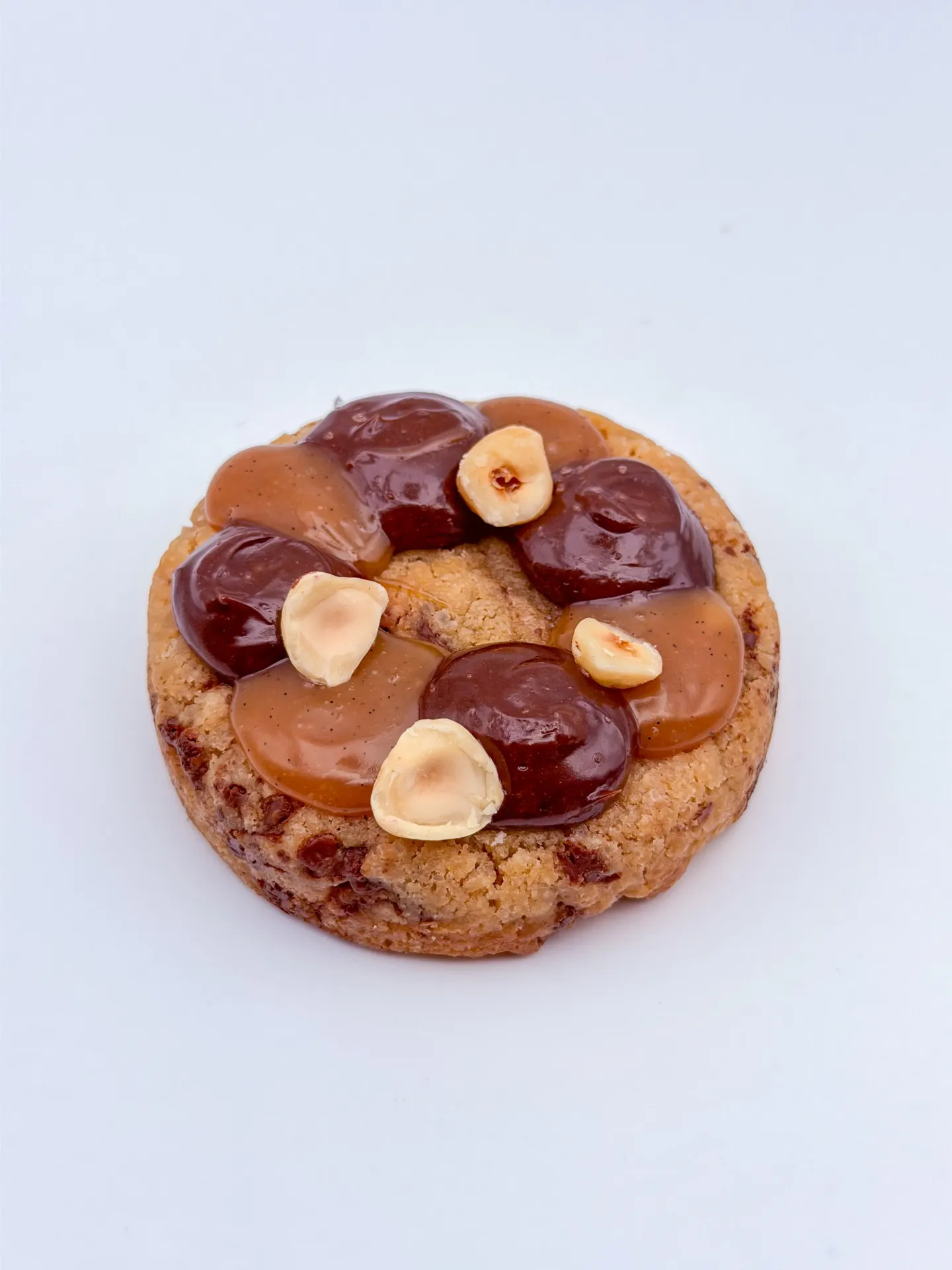 Caramel and chocolat cookie